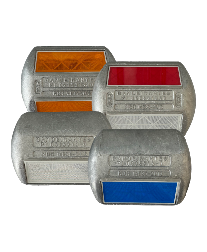 Tachas metálicas refletivas Indutil